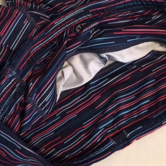 Athleta Navy Tight Striped Legging Crop Yoga size ST - Picture 7 of 16